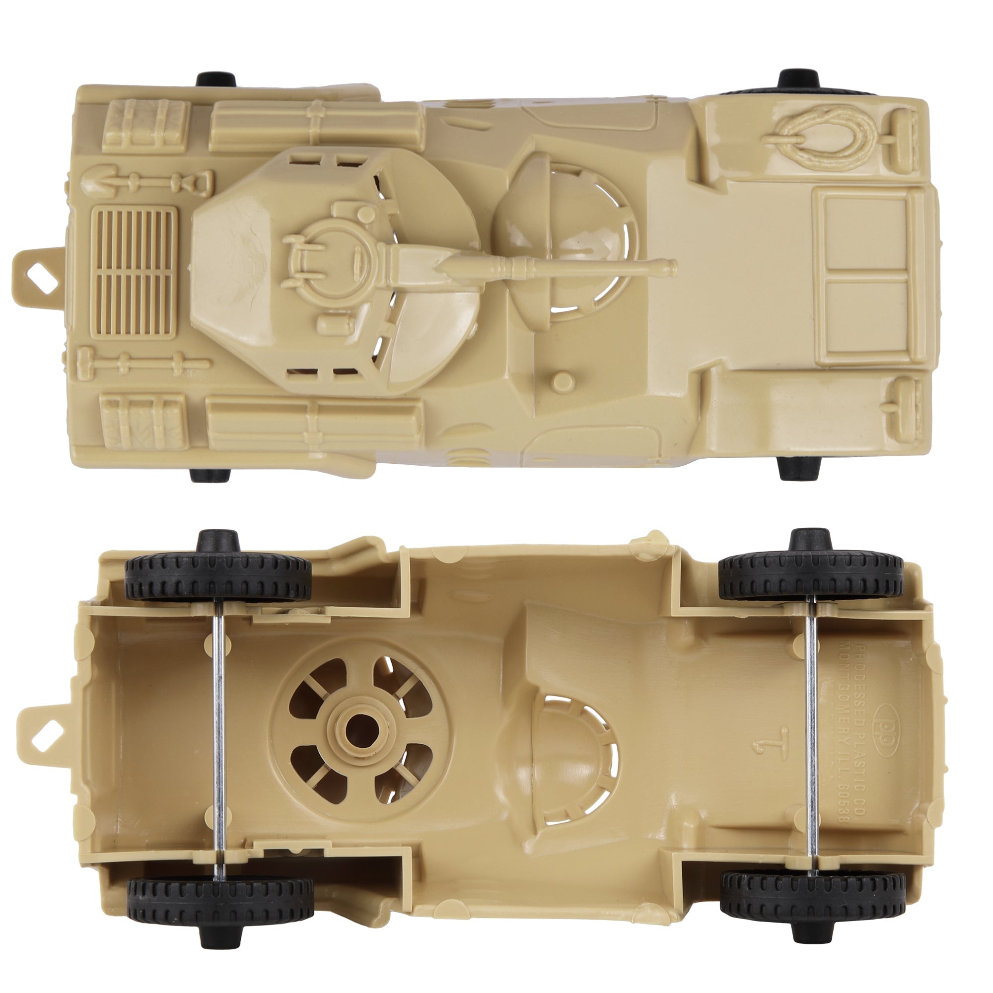 TimMee RECON PATROL Tan Armored Car Plastic Army Men Scout