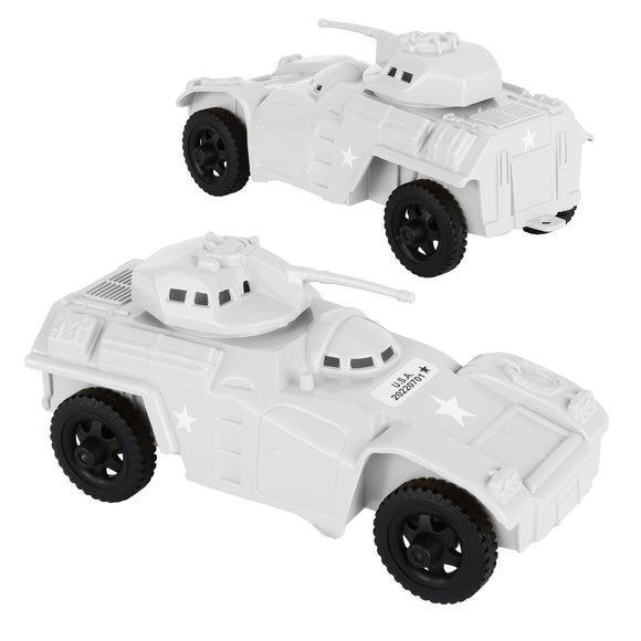 Tim Mee Toy Modern Armored Cars White Vignette