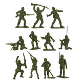 Tim Mee Toy WW2 Plastic Army Men DK Novelties Olive Green Close Up View