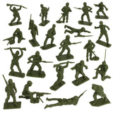 Tim Mee Toy WW2 Plastic Army Men DK Novelties Olive Green Vignette