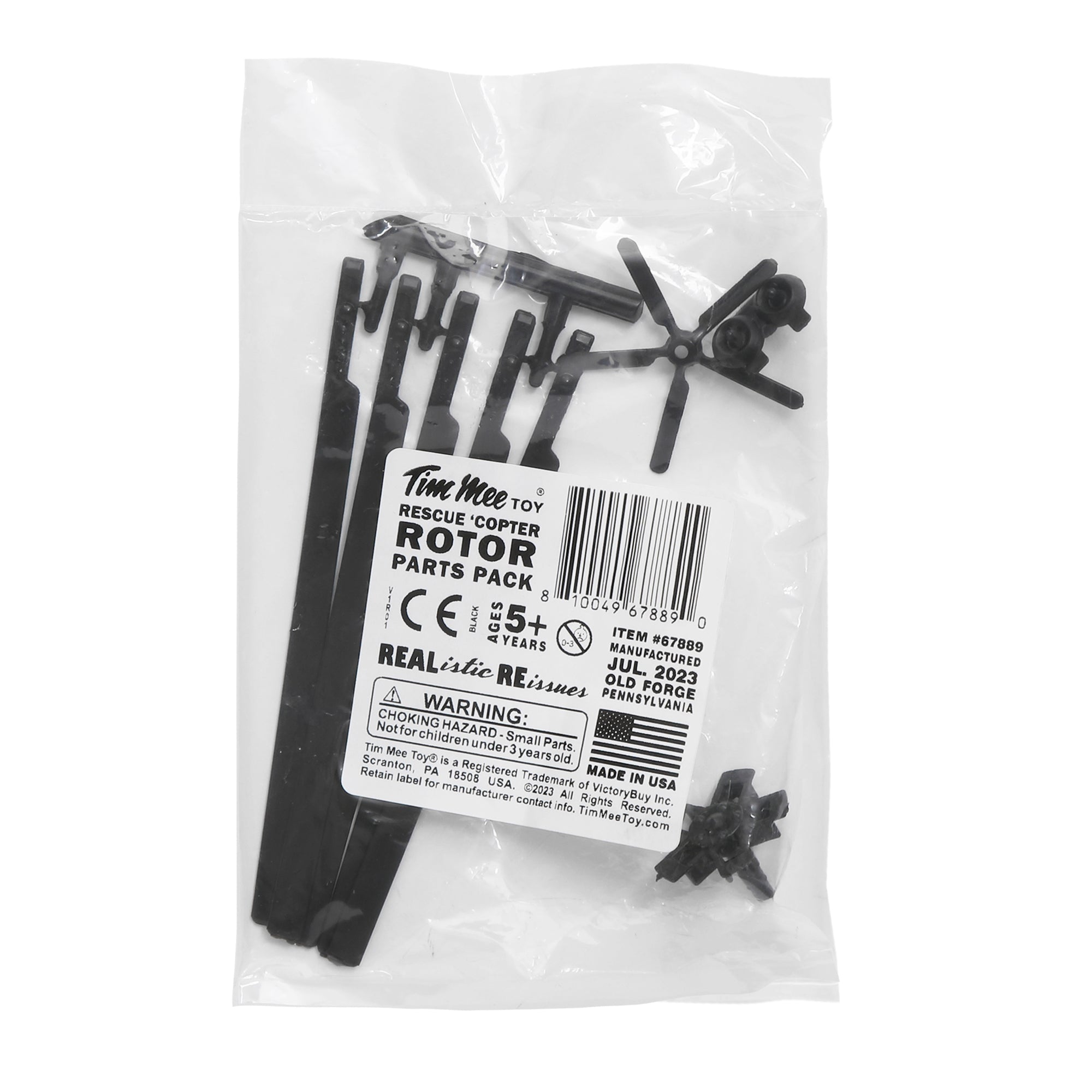 TimMee Plastic Army Men Rescue Helicopter Black Replacement Parts
