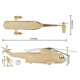Tim Mee Toy Army Medical Sea King Rescue Helicopter Tan Scale