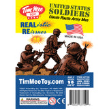 Tim Mee Toy Plastic Army Men Rust Brown Soldier Figures Insert Art
