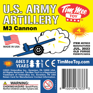 Tim Mee Toy M3 Artillery Anti-Tank Cannon Blue Insert Art