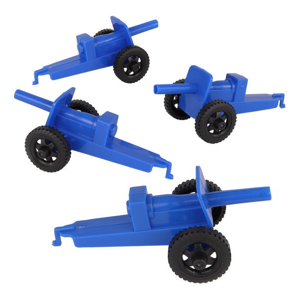 TimMee M3 ARTILLERY - Blue 4pc Plastic Army Men Cannon Playset US