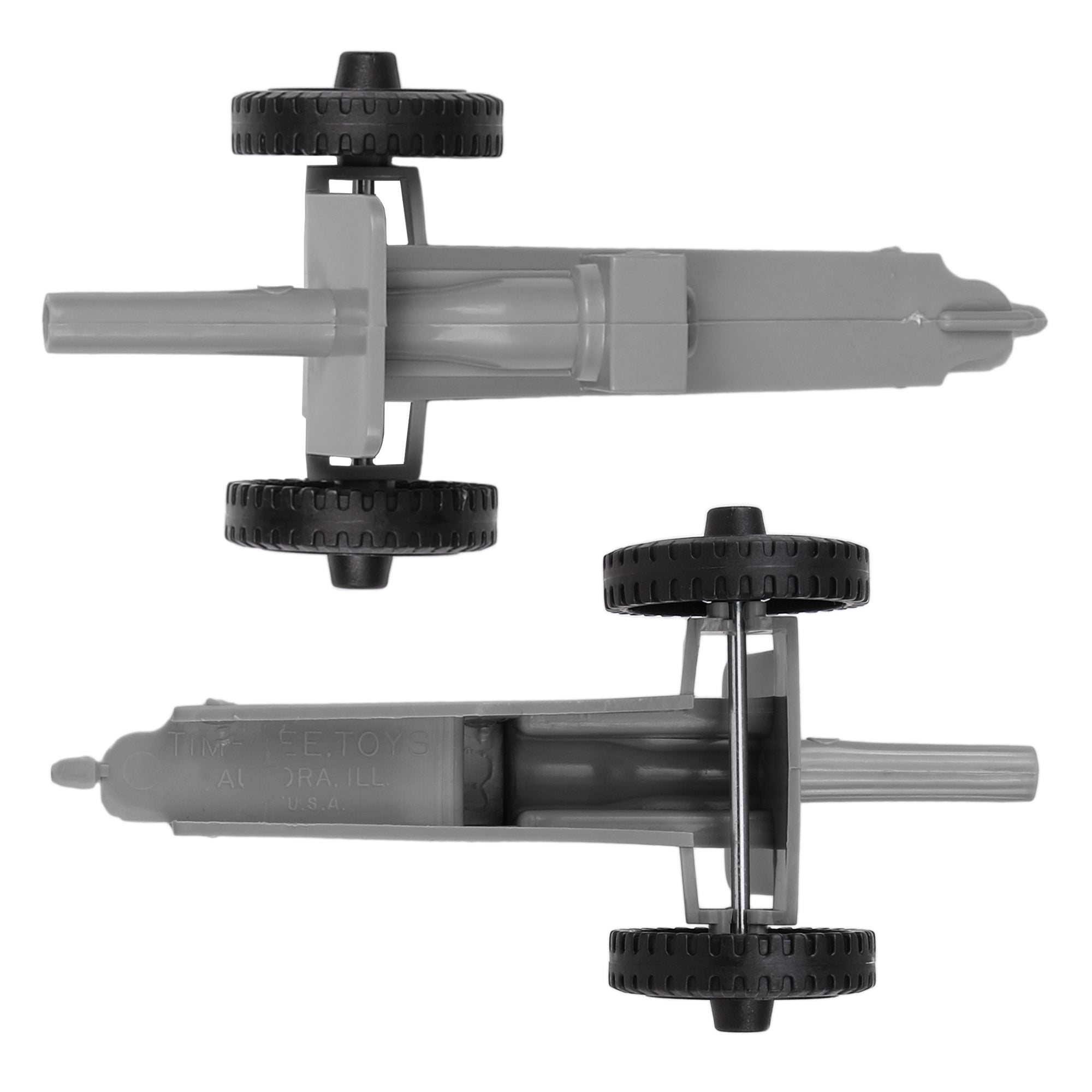 TimMee M3 ARTILLERY - Gray 4pc Plastic Army Men Cannon Playset US