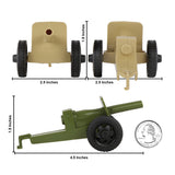 Tim Mee Toy M3 Artillery Anti-Tank Cannon OD Green & Tan Scale