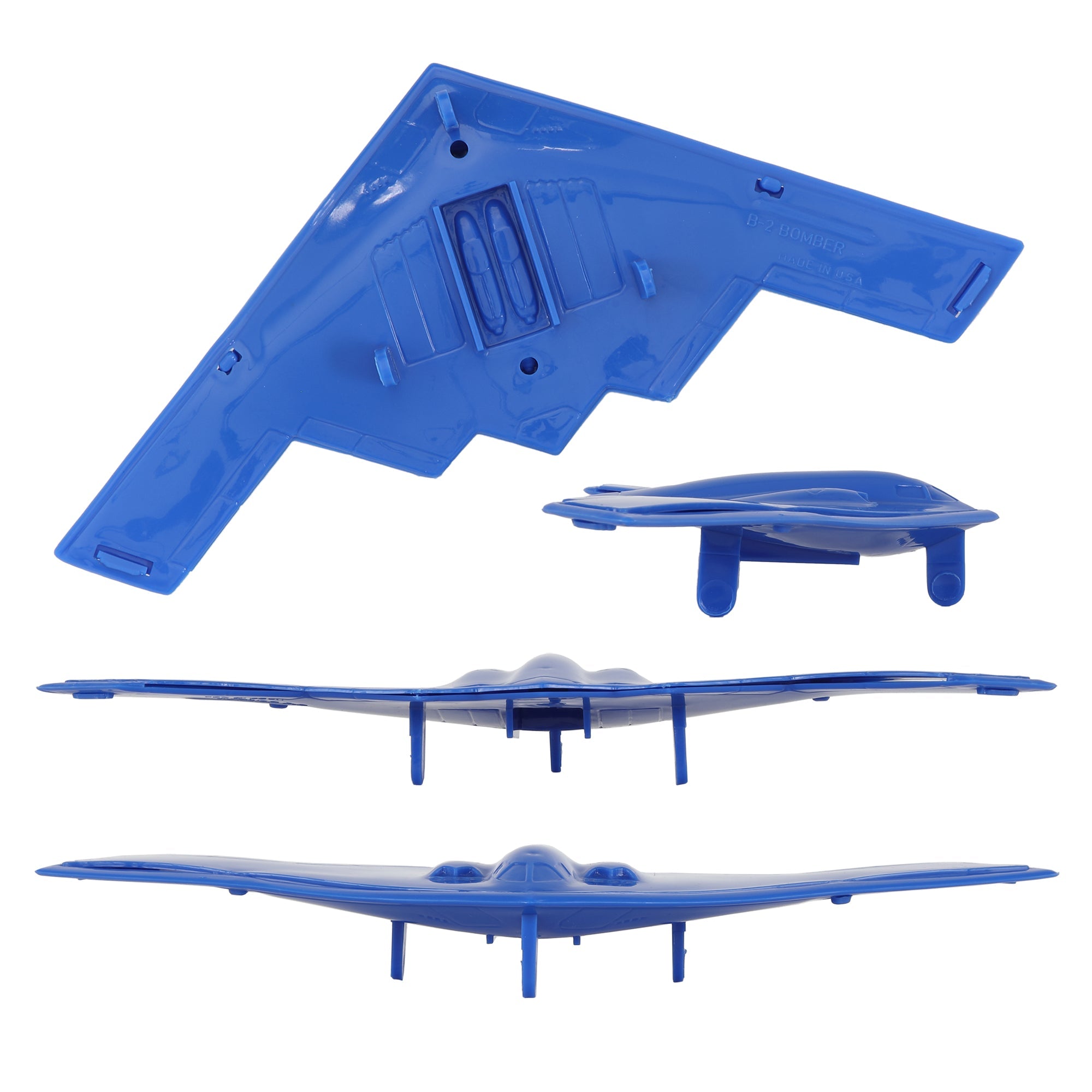TimMee Air Strike B-2 Stealth Bomber Jets Blue Plastic Army