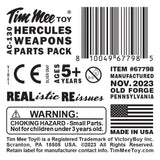 Tim Mee Toy AC130 Hercules Silver Gray Weapons Parts Pack Label