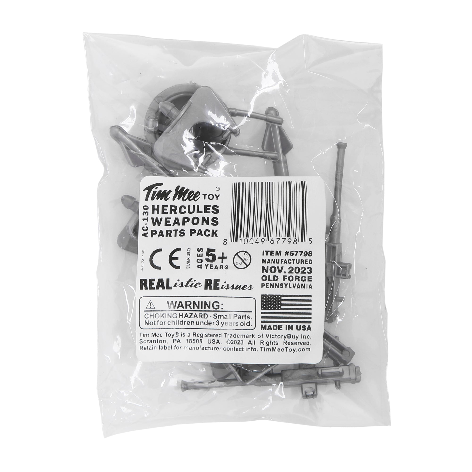 【ミトゥページ】 TimMee Plastic Army Men Hercules AC130 Weapons Silver Replacement