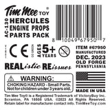 Tim Mee Toy AC130 Hercules OD Green Prop and Front Wheel Parts Pack Label Art