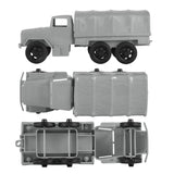 Tim Mee Toy 2.5 Ton Cargo Truck Gray Top Bottom Side Views