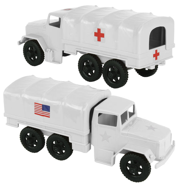 TimMee Plastic Army Men TRUCKS Deuce and a Half Cargo Vehicles US
