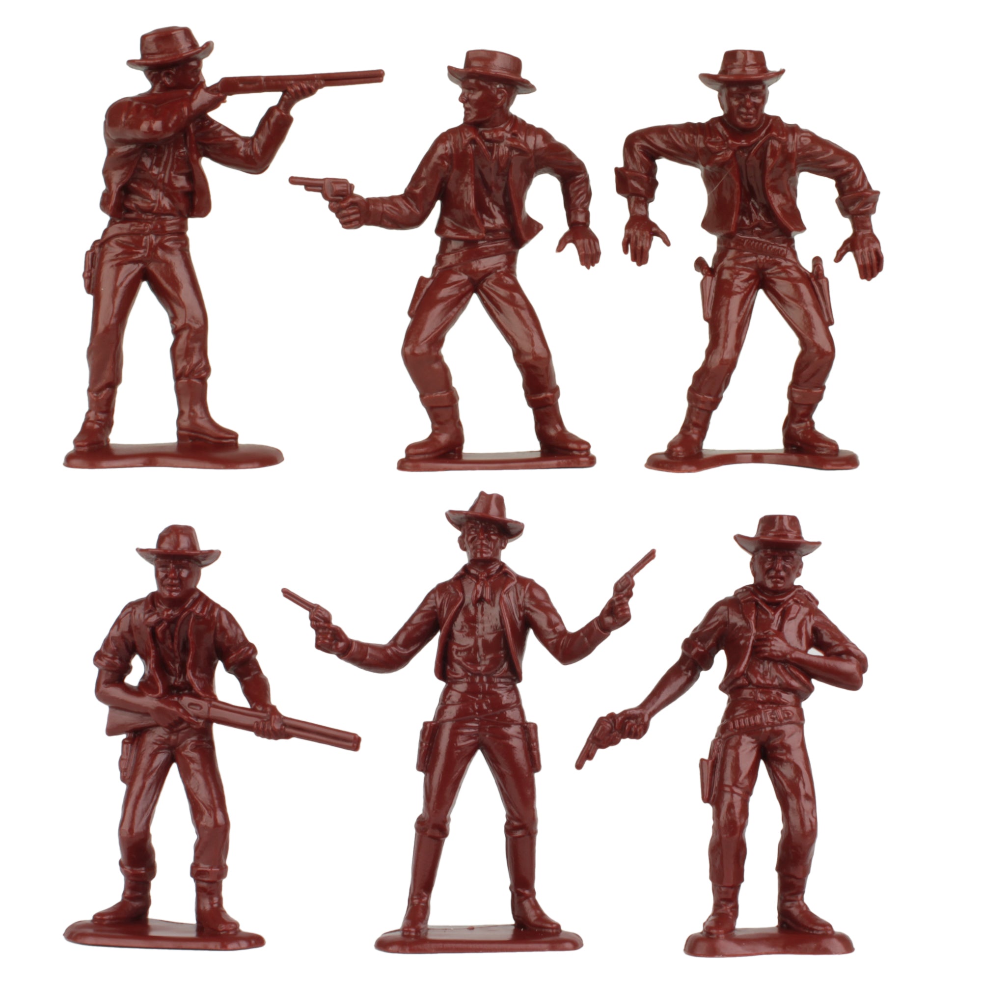TimMee COWBOYS and INDIANS Plastic Figures 40pc Playset - Made in