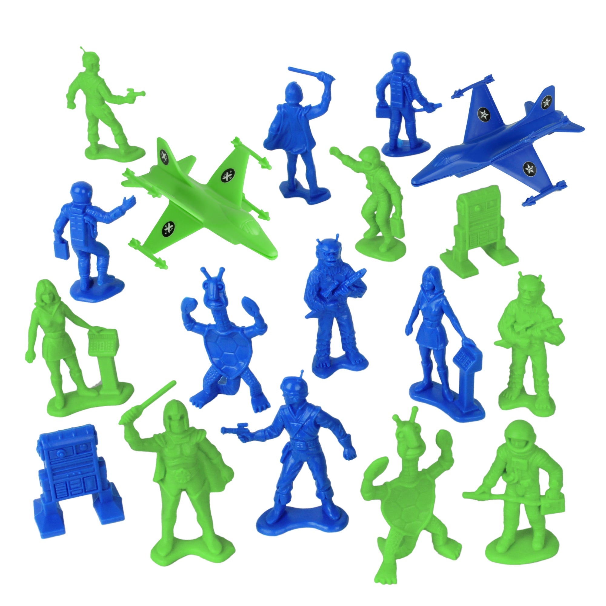 Tim Mee Galaxy Laser Team Bucket Sci-Fi Space Plastic Figure