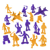 Tim Mee Toy Galaxy Laser Team Figures Purple & Orange Vignette