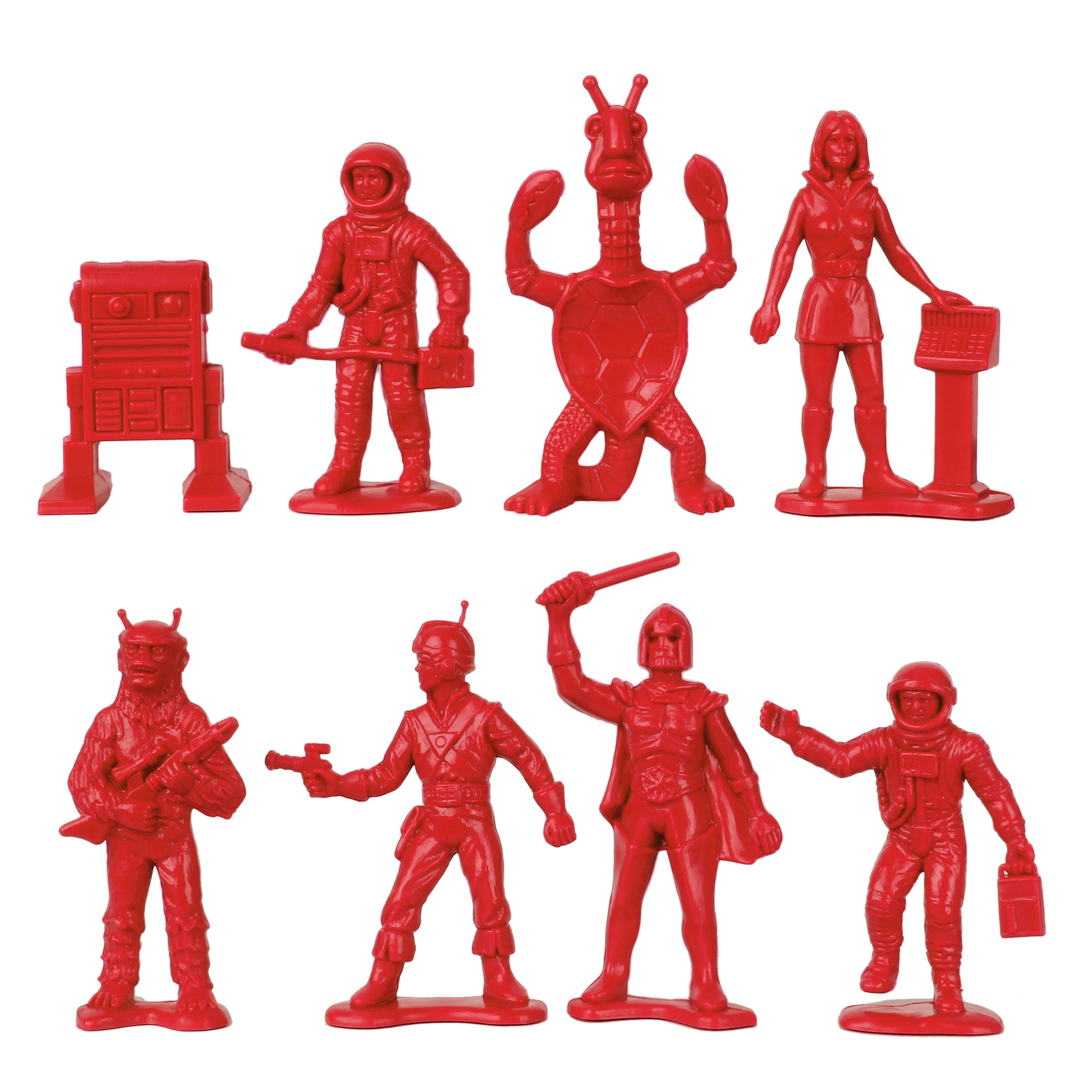 スターウォーズ　消しゴム　R5-D4（クリア）　TAKARA　U.S.A TimMee Galaxy Laser Team SPACE Figures - Red vs Yellow 50pc Set