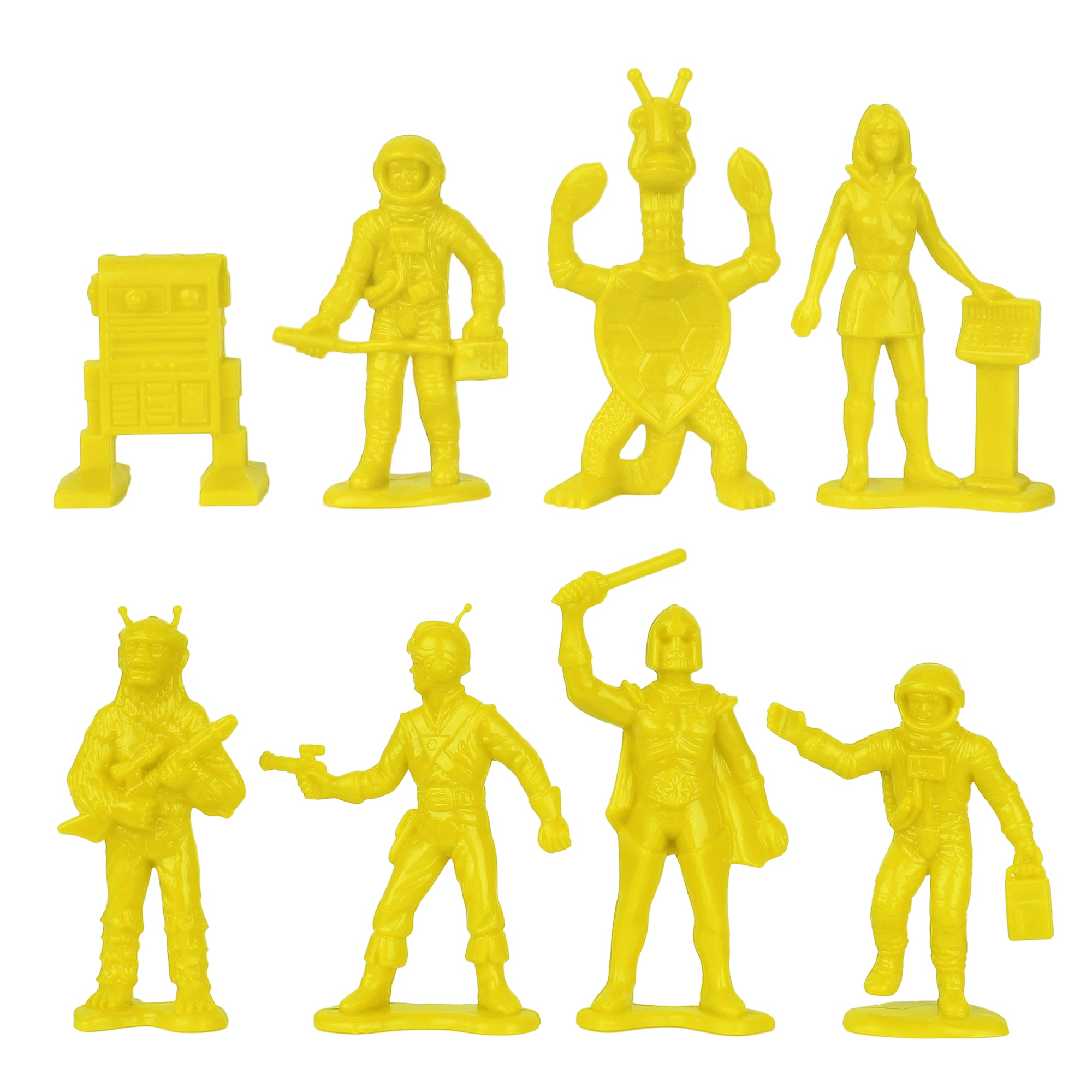 TimMee Galaxy Laser Team SPACE Figures - Red vs Yellow 50pc Set