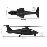 Tim Mee Toy Air Support Attack Helicopter Black Color Scale