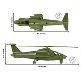Tim Mee Toy Air Support Attack Helicopter OD Green Color Scale