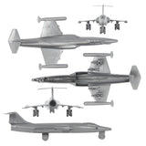 Tim Mee Toy Cold War Fighter Jet F-104 Starfighter Silver-Gray Color Close Up Views