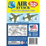 Tim Mee Toy Cold War Jet Airplanes OD-Green Color Insert Art