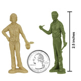 Tim Mee Toy People at Play Family Figures Army Toy Colors Scale