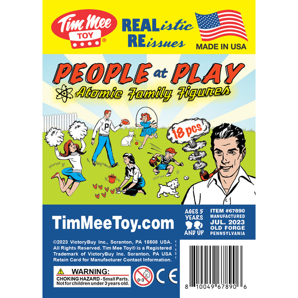 Tim Mee Toy People at Play Family Figures Primary Colors Insert Art