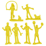 Tim Mee Toy People at Play Family Figures Yellow Color Close Up