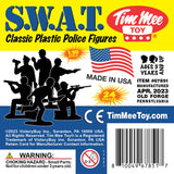 Tim Mee Toy SWAT Police Figures Black & Blue Insert Art