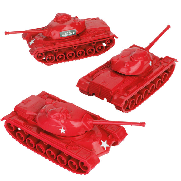 TimMee Toy TANKS for Plastic Army Men Red WW2 3pc - Made in – BMC Toys