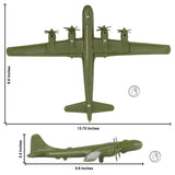 Tim Mee Toy WW2 B-29 Superfortress Bomber Plane OD Green Color Plastic Army Men Aircraft 