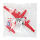 Tim Mee Toy WW2 B-29 Superfortress Bomber Plane Red Color Plastic Army Men Aircraft Package