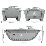 BMC Toys Amtrack Gray Amphibious Vehicle Scale