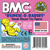 BMC Toys Classic Plastic Powder-Blue, Pink and Yellow Baby Figures Insert Art