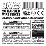 BMC Toys Classic Marx Barbed Wire Charcoal Label Art