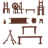 BMC Toys Classic Marx Furniture Traditional Colonial Brown 