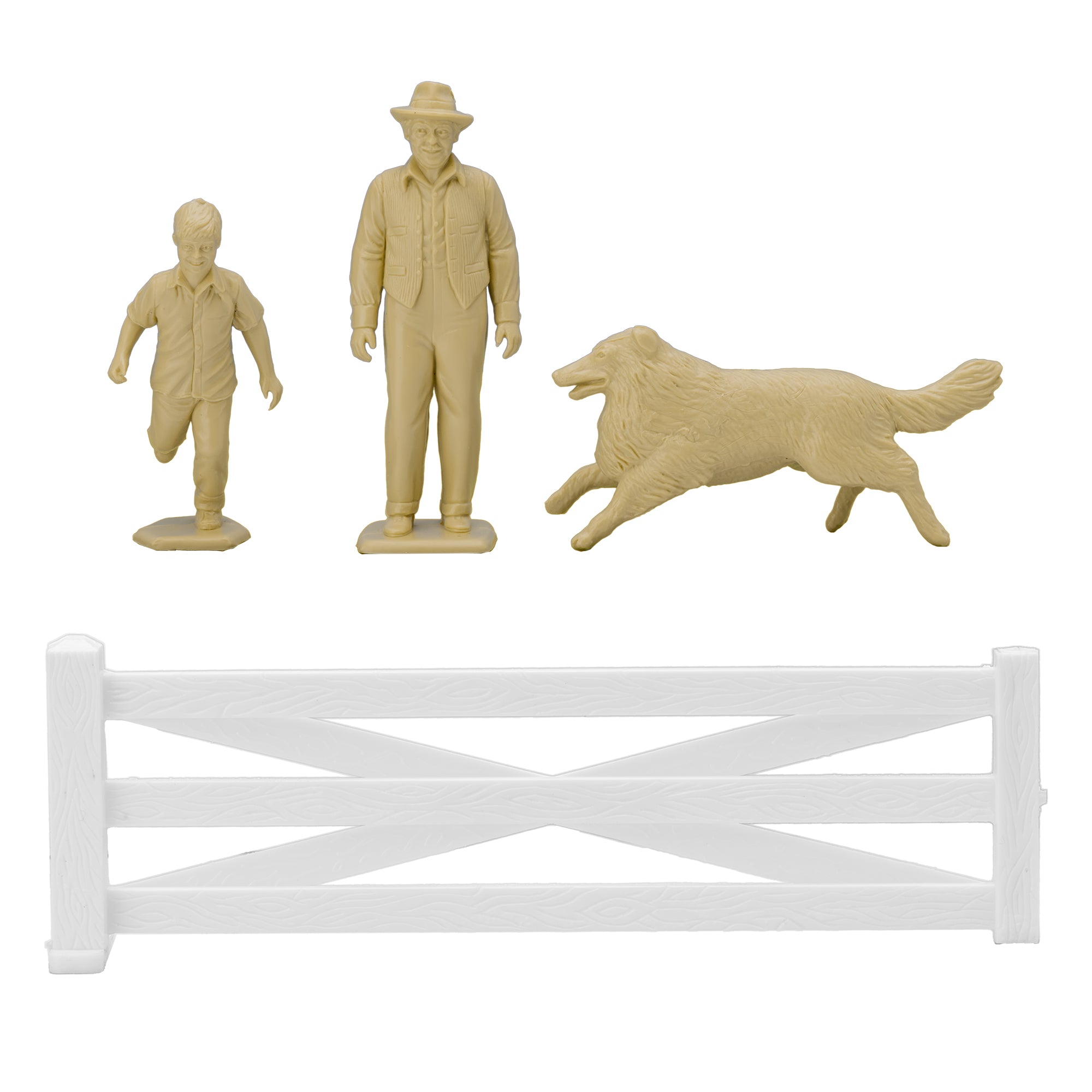 BMC Classic Marx Grandpa's Garden Plastic Farm Dog & Crops Playset