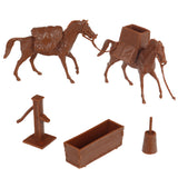 BMC Toys Classic Marx Pack Horses Brown Vignette