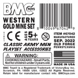 BMC Toys Classic Marx Western Gold Mine Charcoal Gray label