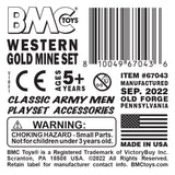 BMC Toys Classic Marx Western Gold Mine Tan Label Art