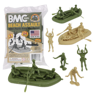 BMC Toys Classic Marx WW2 Beach Assault OD Green Tan Main