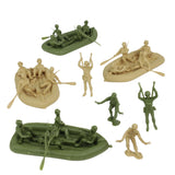 BMC Toys Classic Marx WW2 Beach Assault OD Green Tan Vignette