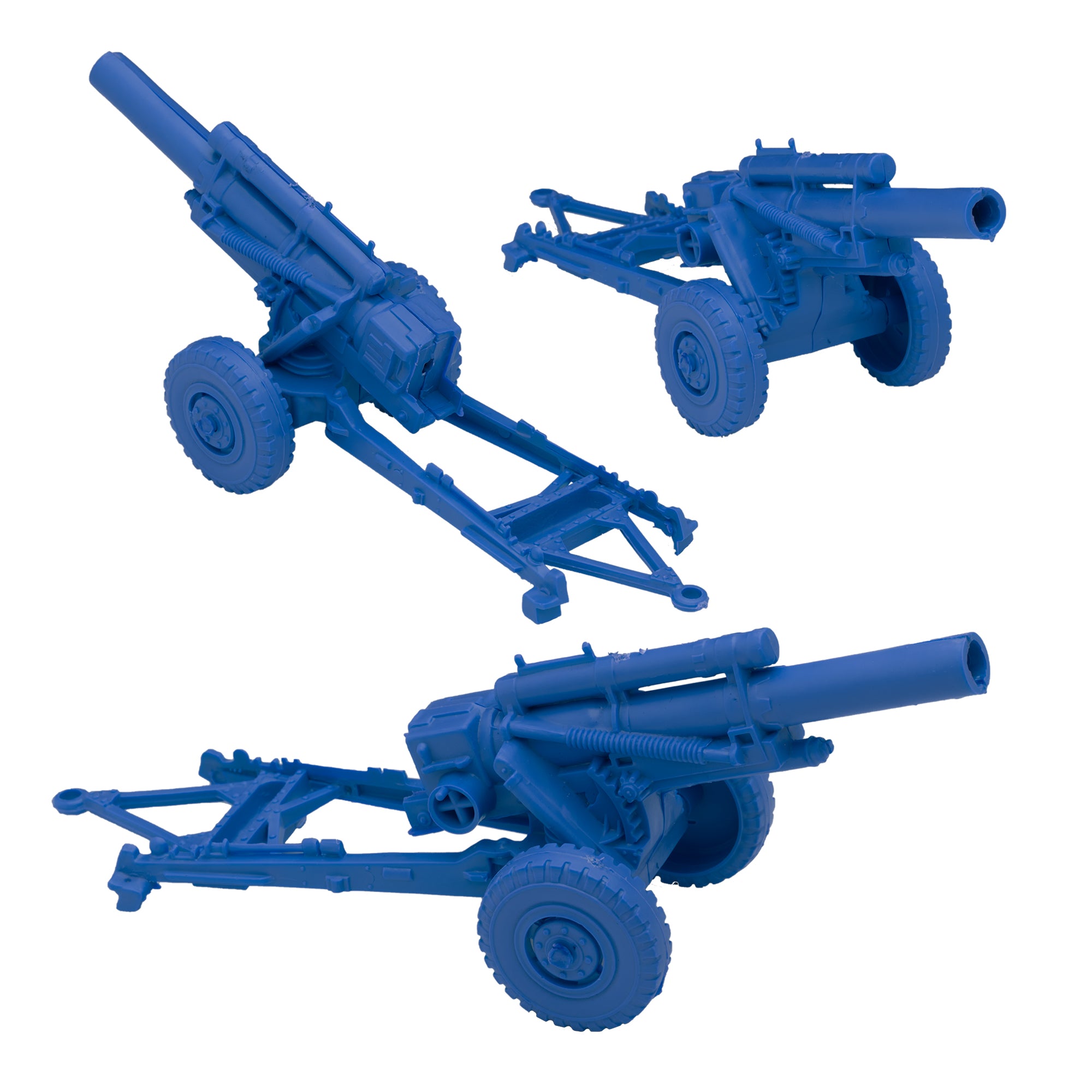 BMC Classic Marx Military HOWITZERS Blue Plastic Army Men