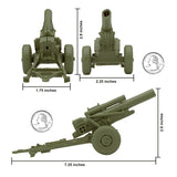 BMC Toys Classic Marx WW2 Howitzer OD Green Scale