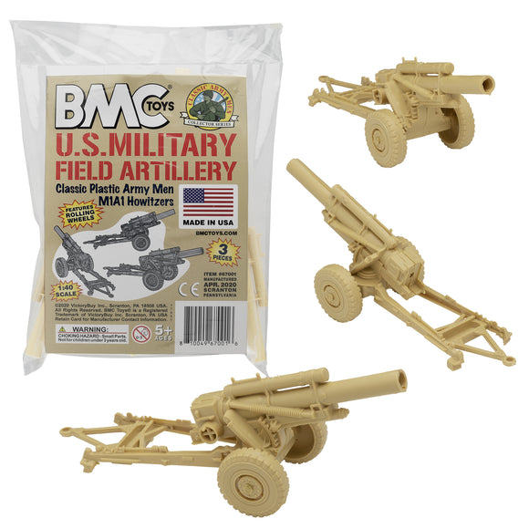 BMC Toys Classic Marx WW2 Howitzer Tan Main