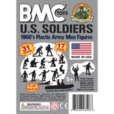 BMC Toys Classic Marx WW2 Marines Gray Insert Art Card Square