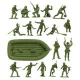 BMC Toys Classic Marx WW2 Soldiers OD Green Close Up