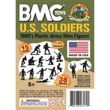 BMC Toys Classic Marx WW2 Soldiers Tan OD Green Insert Art Card Square
