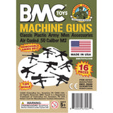 BMC Toys Classic Mpc Army Machine Guns Tan OD Green Insert Art Card